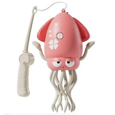 LED 불빛을 밝히며 신나게 춤을추는 댄싱 오징어, 1개, 랜덤발송, 20cm