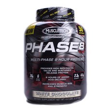 MUSCLETECH Phase 8乳清蛋白粉, White Chocolate, 2kg, 1個