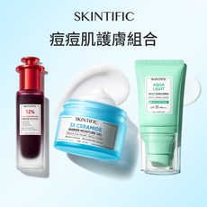 SKINTIFIC 5X 神經醯胺 乾敏肌護膚組合 精華液 保濕乳 防曬乳, 1個, 痘痘肌