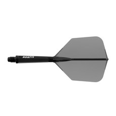 CUESOUL ROST 77 통합 다트 샤프트 및 플라이트 큰 날개 모양 3개 세트-투명 색상, [37] Black-28mm, 1개