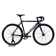 쓰나미 픽시 SNM100 95% 완조립 국내출고 입문용 경량 자전거 앞뒤 브레이크 기본 장착 트리가S, 1개, 550cm, 불꽃블랙_UPgrade