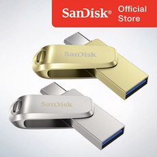 샌디스크 USB 메모리 울트라 듀얼 드라이브 럭스 Type-C OTG USB 3.2 SDDDC4, SDDDC4 실버, 512GB