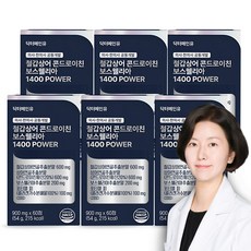 철갑상어 연골 콘드로이친 보스웰리아 1400 고함량 저분자 6형 콘트로이친 관절 닥터메인유 c6s cs6, 60정, 6개