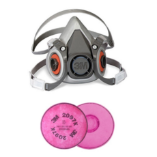 3M 방독 방진마스크 셋트 6200+2097K, 1세트