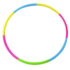 AN 길이조절 훌라후프 85cm 사이즈 소형 조립식 70cm 컬러, 1개