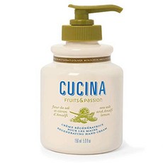 과일 앰프 Passion cucina - 건조하고 갈라진 피부를 위한 바다 소금과 아말피 레몬 향 핸드 크림 건조 및 노화 방지용 핸드 크림 올리브 오일 천연 핸드 크림 5.07, 1개