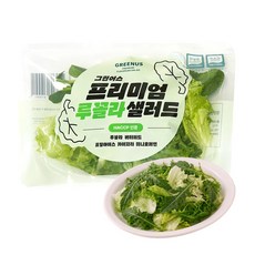 그린어스 무농약 친환경 유러피안 프리미엄 루꼴라 파우치 샐러드, 5개, 80g