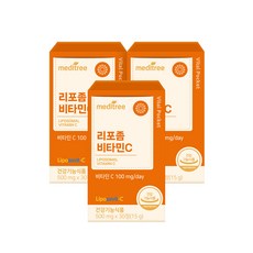 메디트리 바이탈포켓 리포좀 비타민C 15g, 3개, 30정