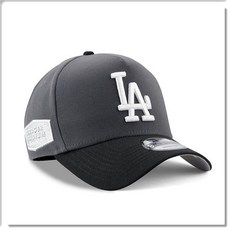 NEW ERA 洛杉磯道奇隊棒球帽 黑色帽簷 Dodger Stadium紀念款, 灰, 1個