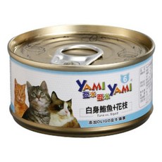 YAMI YAMI 亞米亞米 鮪魚貓罐系列 85G 24罐組, 24個, 白身鮪魚＋花枝