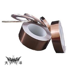 單導電銅箔膠帶, 1個, 寬度: 25mm (請先商品問答詢問)