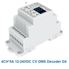 Skydance DMX 디코더 숫자 D4 D4-E D5 D12 DMX512 RF 제어 CV 디스플레이/Din 레일/다중 디밍, 05 D4 Only