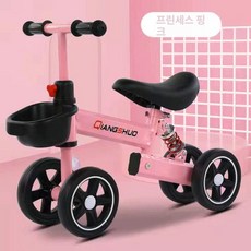글로브픽 밸런스바이크 어린이 마이크로밸런스 페달없는, 1개, 1cm, 핑크 소형 바퀴 75-110cm