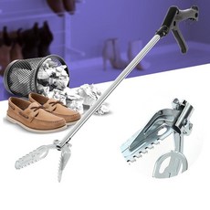 국산 해루 거리청소 쓰레기줍는 긴집게 정리정돈 청소집게 튼튼한, 다용도집게 100, 다용도집게 100-실버, 1개