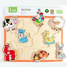 꼭지퍼즐 동물 도형게임