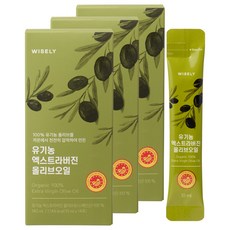 와이즐리 최저산도 0.1 냉압착 스페인산 엑스트라버진 올리브오일 스틱, 42개, 10ml