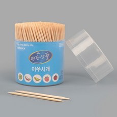 하라 이쑤시개 양면 470P 대나무이쑤시개 식당용 요지통, 1세트