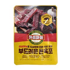 롯데웰푸드 의성마늘 부드러운 돈육포, 1개, 20g