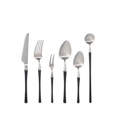 벨르 디저트 식기세트 실버블랙, 벨르 실버블랙 디저트나이프 (10950), 1개