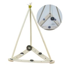 자력이해 나무조립 자석그네 만들기 6인 체험놀이세트 조립키트 과학완구, 1세트