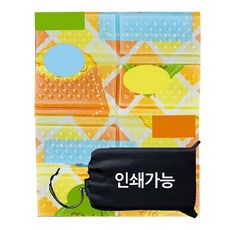데코마당 코팅 도톰한 국산 8단 등산방석 접이식 휴대용 방석 캠핑 등산 1인용, 도톰코팅 8단방석_뿌띠(케이스포함)