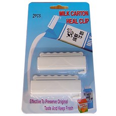 SMN 우유 클립 2p 우유팩 집게 밀봉 홀더, 우유팩 집게 2개