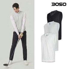 남성골프웨어 봄/여름 브이넥 매쉬 골프조끼KSJJ