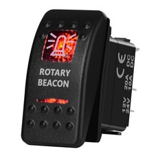 12V LED 보트 스위치 레드 라이트 자동차 방수 ON OFF/ON OFF ON/CARLING NARVA CONTURA 트럭 버스 오프로드 용 순간, ROTARY BEACON, ROTARY BEACON, 1개
