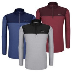 [이지바이] (1+1+1) 남성 긴팔 집업 티셔츠_일급비밀 부드러운 원단 빅사이즈 등산 아웃도어 스판 집업티