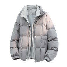 白鴨絨連帽羽絨外套 - 高品質保暖中長款面包服