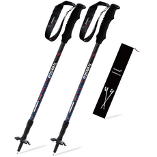 트렉스타 초경량 195그램 듀랄루민 3단 등산스틱 세트 (케이스), DV001, 2개