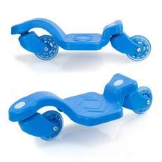 [OOH!MARKET] 더블바퀴 슬라이딩 슈즈 PU스케이트화, 새형 드리프트보드(파란색)