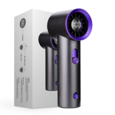 휘이스 초강력 미니 터보 무선 휴대용 선풍기 핸디팬, 퍼플