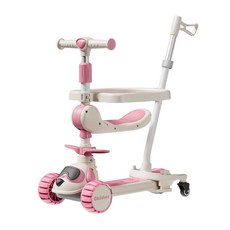 스타일닥터 2in1 킥보드 클래식 접이식킥보드 유아킥보드 수동 두발킥보드, (퍼터+가드), 분홍색, 1개