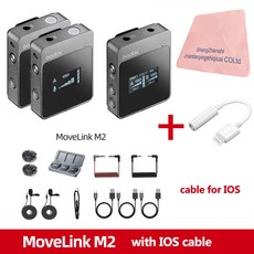 고독스 Godox MoveLink M1 M2 2.4GHz 녹음 마이크 무선 마이크, M2 with IOS adapter, 1개