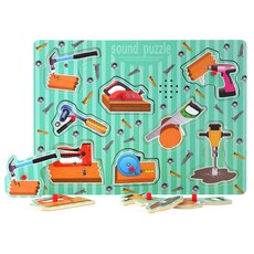 원목 입체 손잡이 멜로디 꼭지공구퍼즐 장난감 20개월아기 학습용 집중력