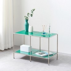 가구산책 모듈 1x2 선반 테이블 RT102, 옐로우