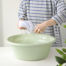 꿀이맘 원형 다용도 대야 설거지볼 과일세척 다라이 특대 다용도볼, 폰스 다용도 볼(특대) 그린, 1개