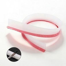 [LxU] 실리콘 물넘침 방지 L자 물막이 베란다 욕실 난간 물받이, 1개