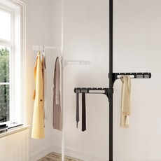 리우리빙 행거 멀티수납걸이 2개세트, 블랙 38mm