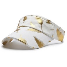 남자 남성 골프 모자 여자 여성 썬캡 버킷햇 FS 련된 깃털 브론징 프린트 야구 브랜드 블랙 골드 힙합 여행 햇빛가리개 카스케트 옴므 [호환], CHINA, 56-60CM, White Baseball Cap 1