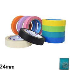 뭉솔마켓 도색 보양 테이프 바다색 24mm 40M 박스종이테이프