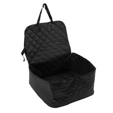 汽車副駕駛座全包覆寵物墊 防髒防水前座寵物墊, 1個, 黑色