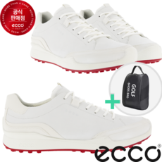 에코 바이옴 하이브리드 131664-50874 남성용 화이트 스파이크리스 골프화 신발주머니 사은품증정