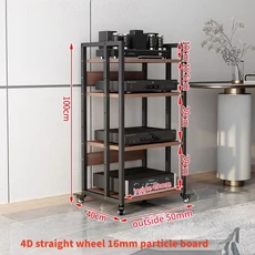 Z-1325 앰프 랙 튜브 HIFI 캐비닛 CD 스탠드 디코더 오디오 보관, 23 4-layer caster style
