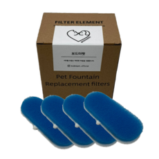 보드미펫 모션센서 자동급수기 시즌2 리필필터, 4개