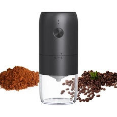 프렌치 프레스/에스프레소용 휴대용 전기 커피 그라인더 Type-C 충전식 콩, 01 빠른  Mainland, 01 Black