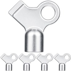 Isslly 5팩 라디에이터 블리딩 벤트 밸브 키 효율적인 공기 방출을 위한 아연 합금 라디에이터 블리더 키 가정용 우아한 금속 가스 밸브 키 액세서리 플러시 배관 도구, Isslly 5팩 라디에이터 블리딩 벤트 밸브 키, 효