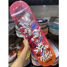 沸點 Symbolic 專業滑板板面 聯名紅 8.0吋 七層楓木 首層玻纖板面, 如圖所示, 1個