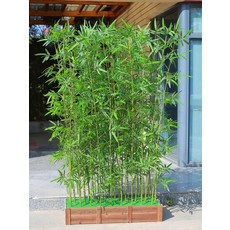 인조 대나무 조화 실내외 가림막 조경 인테리어 장식, 10개, 2.5m 세밀 물결 대나무 10개